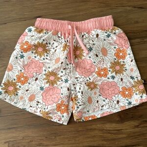 Caden Lane Boho Floral Swim Trunks
